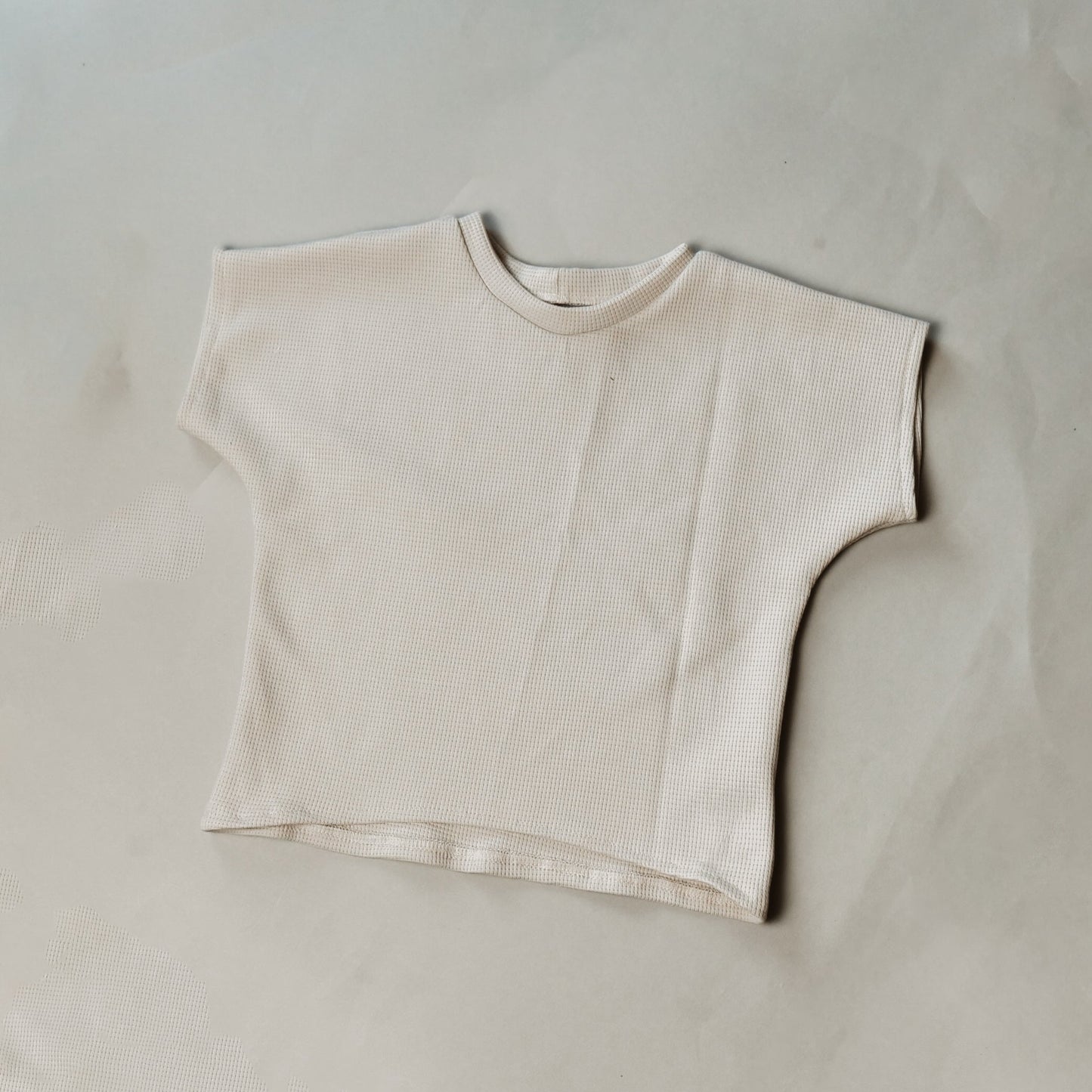 Basic Oversized Shirt Waffle Knit