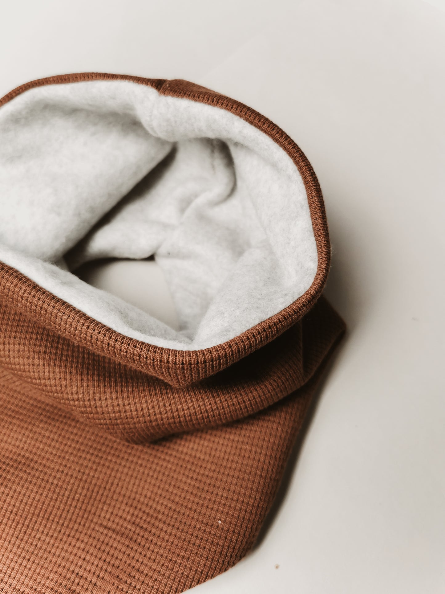 Mom Dreiecks Loopschal aus Waffle gefüttert mit Bio Fleece