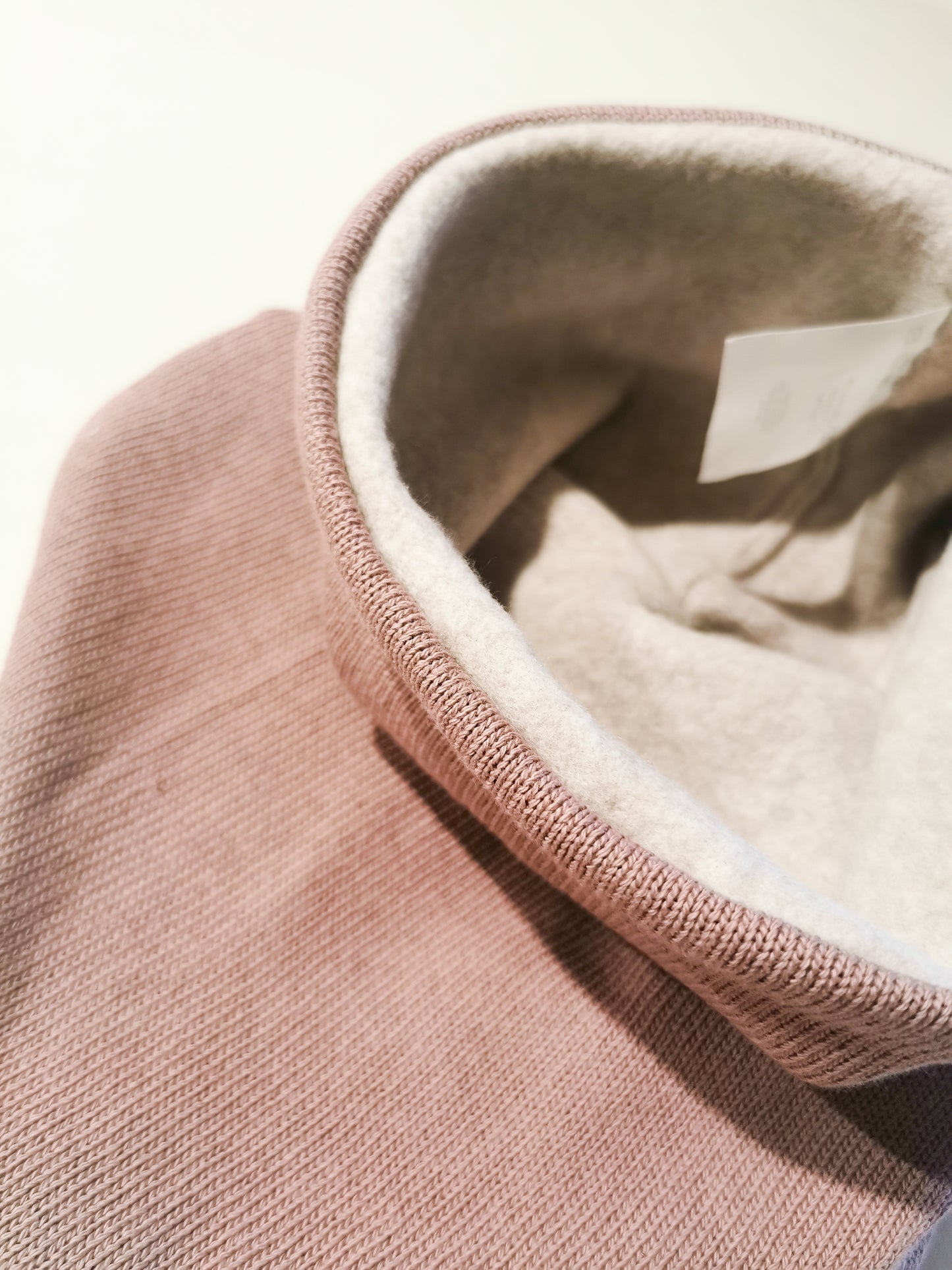 Mom Dreiecks Loopschal aus Feinstrick gefüttert mit Bio Fleece