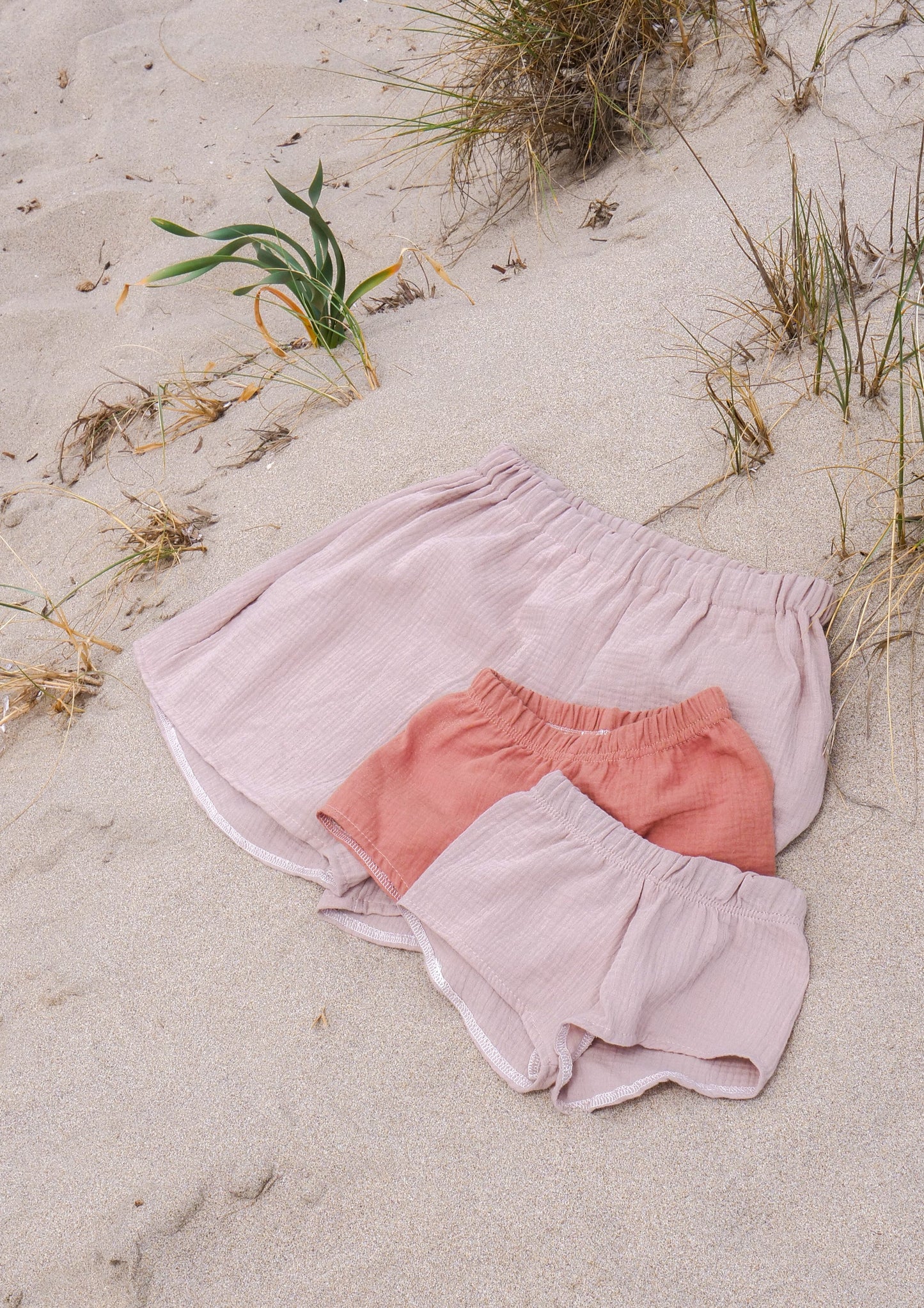 Mom & Mini Musselin Shorts