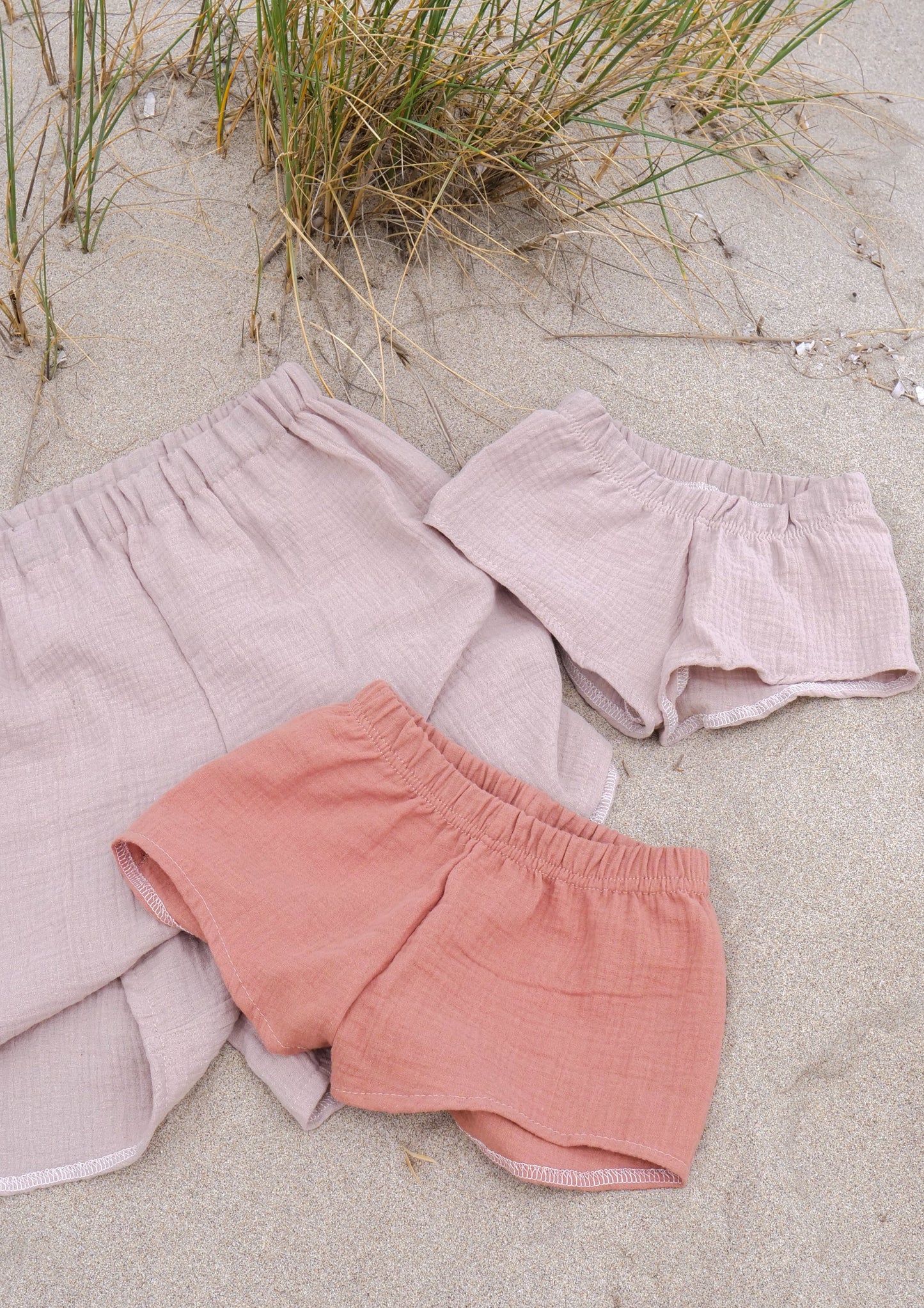 Mom & Mini Musselin Shorts
