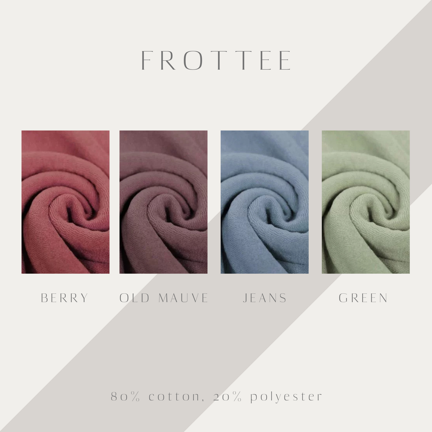 Frottee Scrunchie two-tone