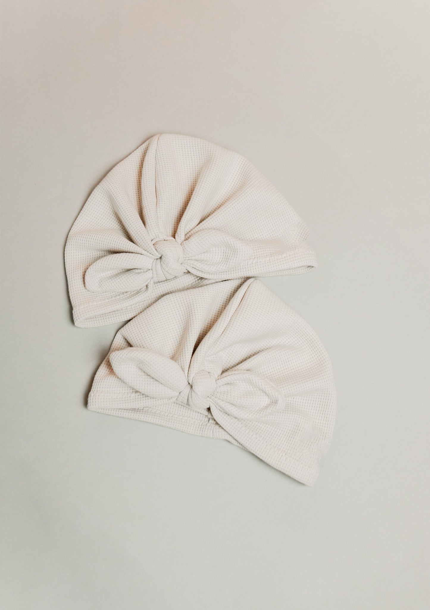 Waffle Knit Turbanmütze mit Tulip Scheife