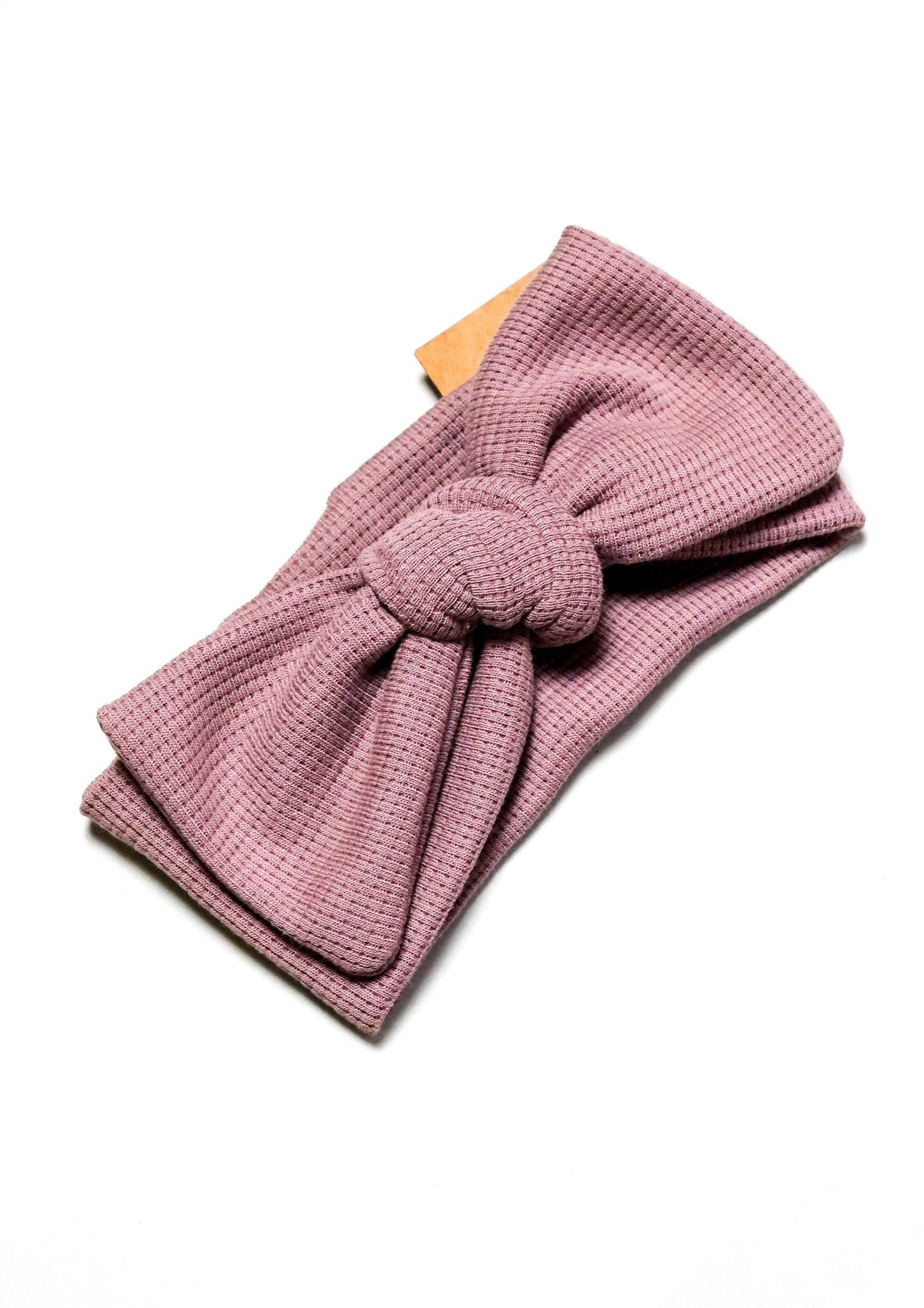 Waffle Knit Stirnband geknotet