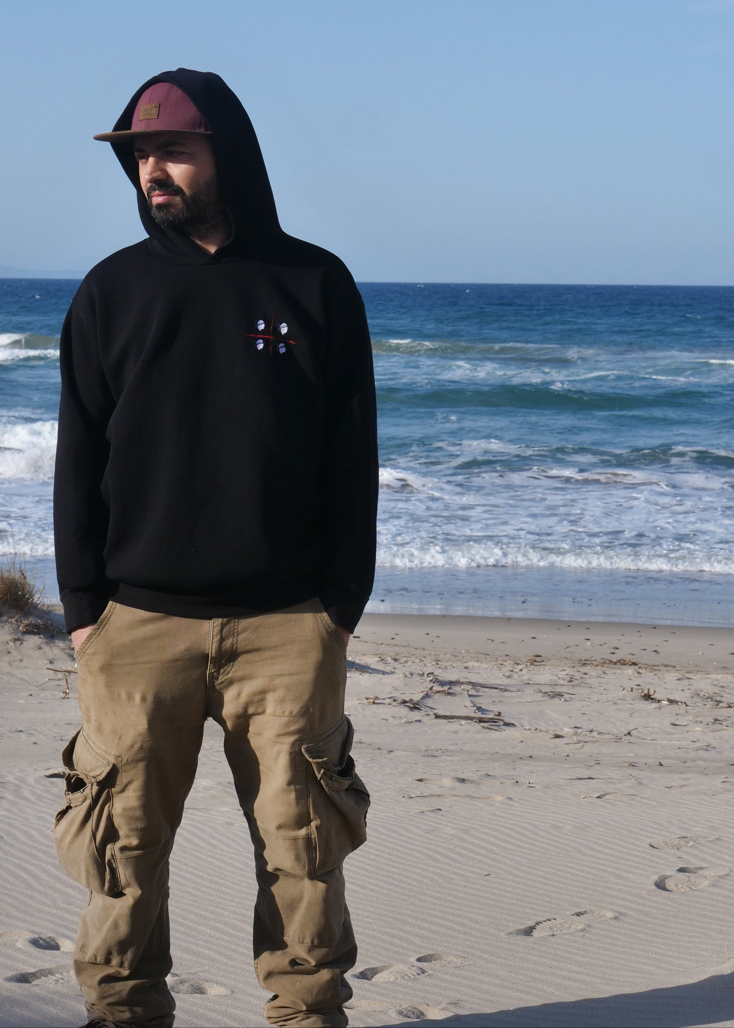 Bestickter Herren Hoodie 4 Mori Sardegna