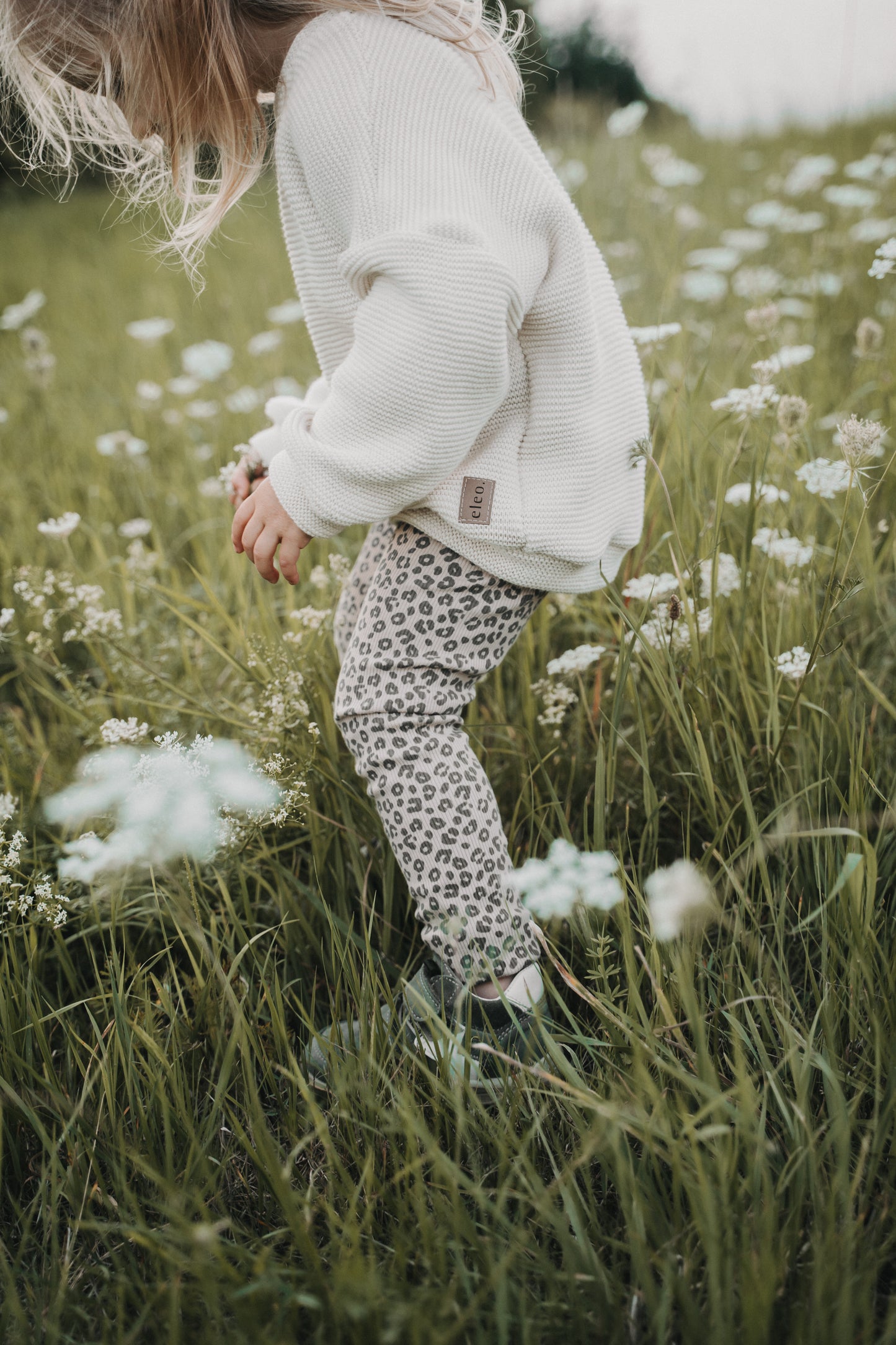 Leggings aus Rippstrick Jersey