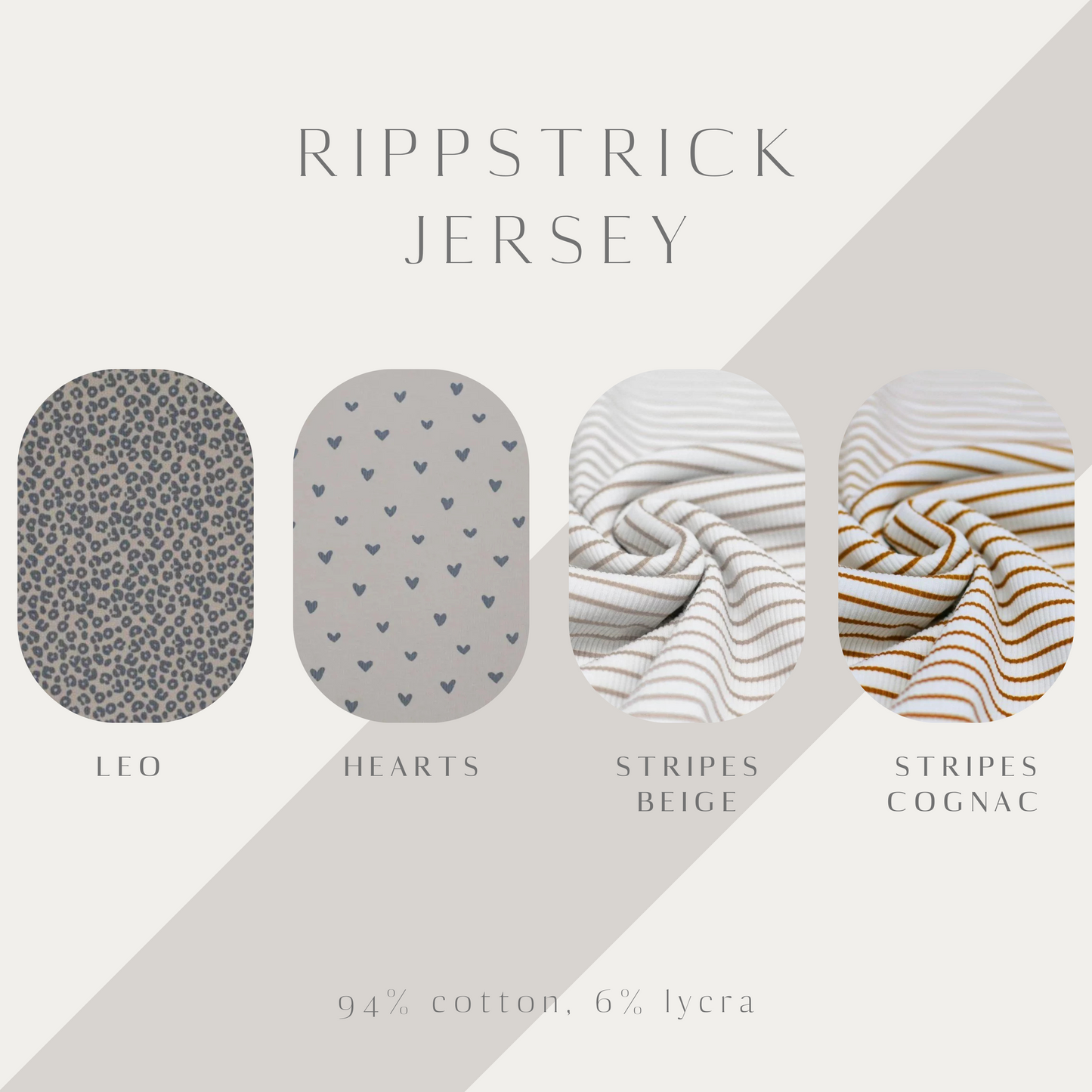 Leggings aus Rippstrick Jersey