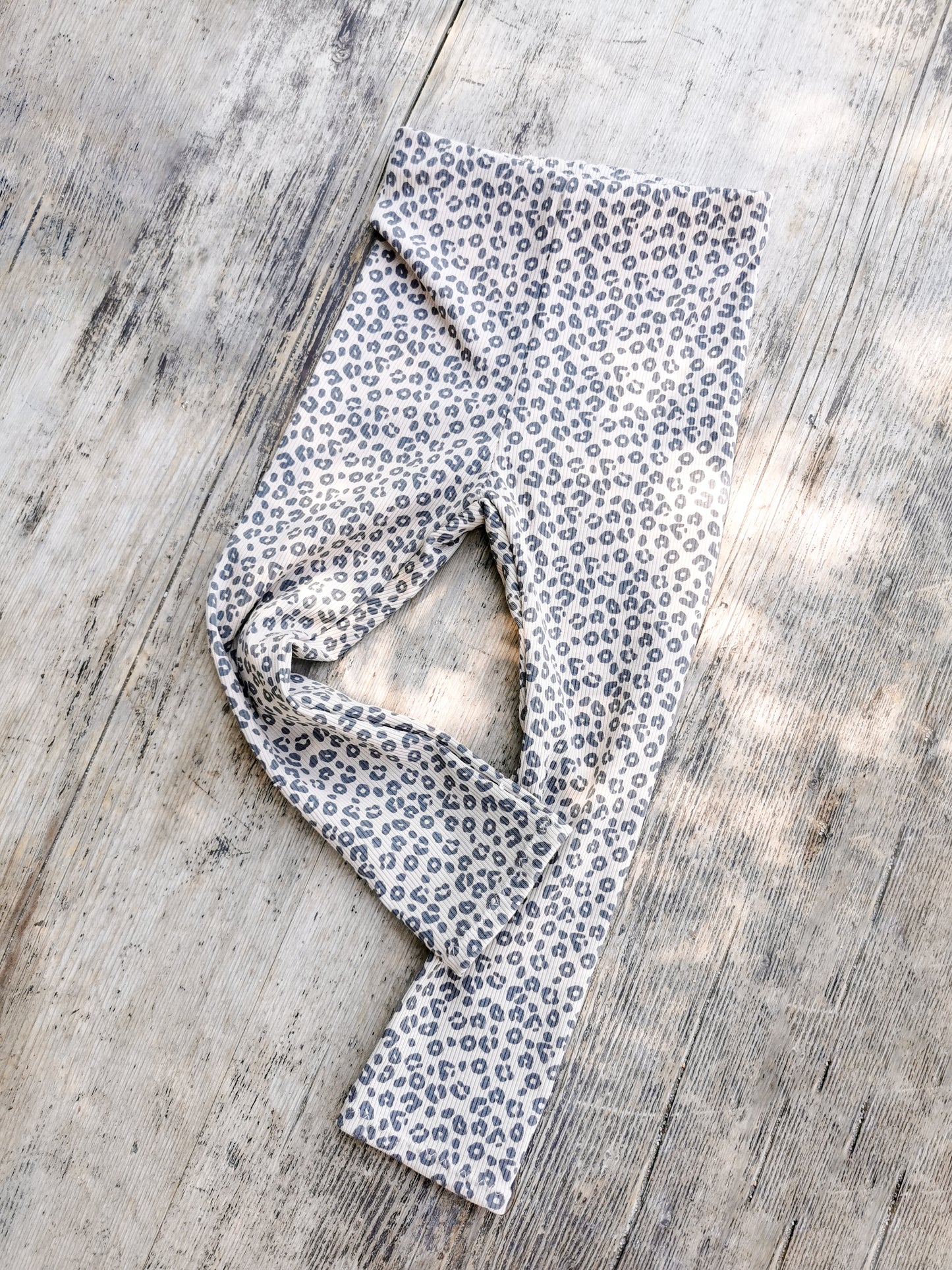 Leggings aus Rippstrick Jersey