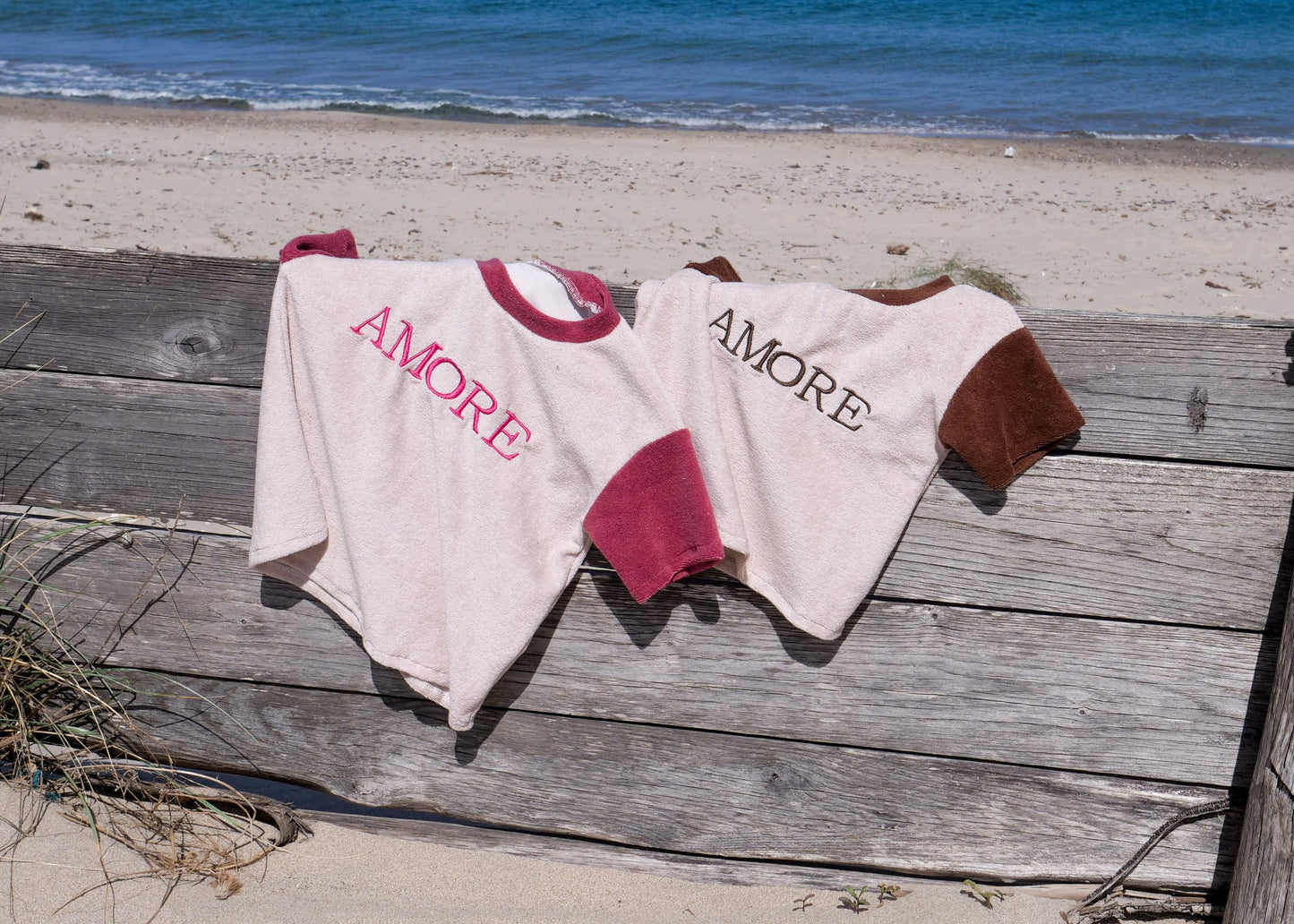 AMORE Frottee Basic Shirt two-tone