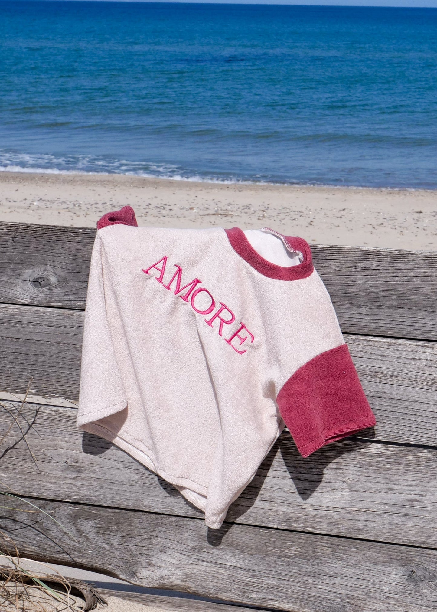 AMORE Frottee Basic Shirt two-tone