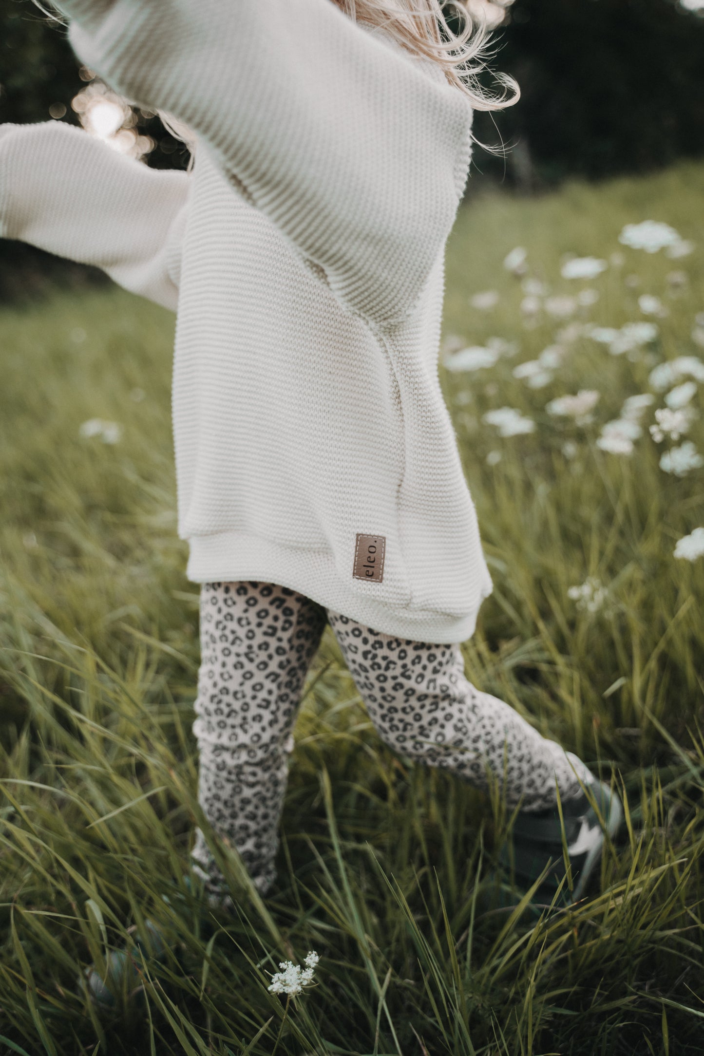Leggings aus Rippstrick Jersey