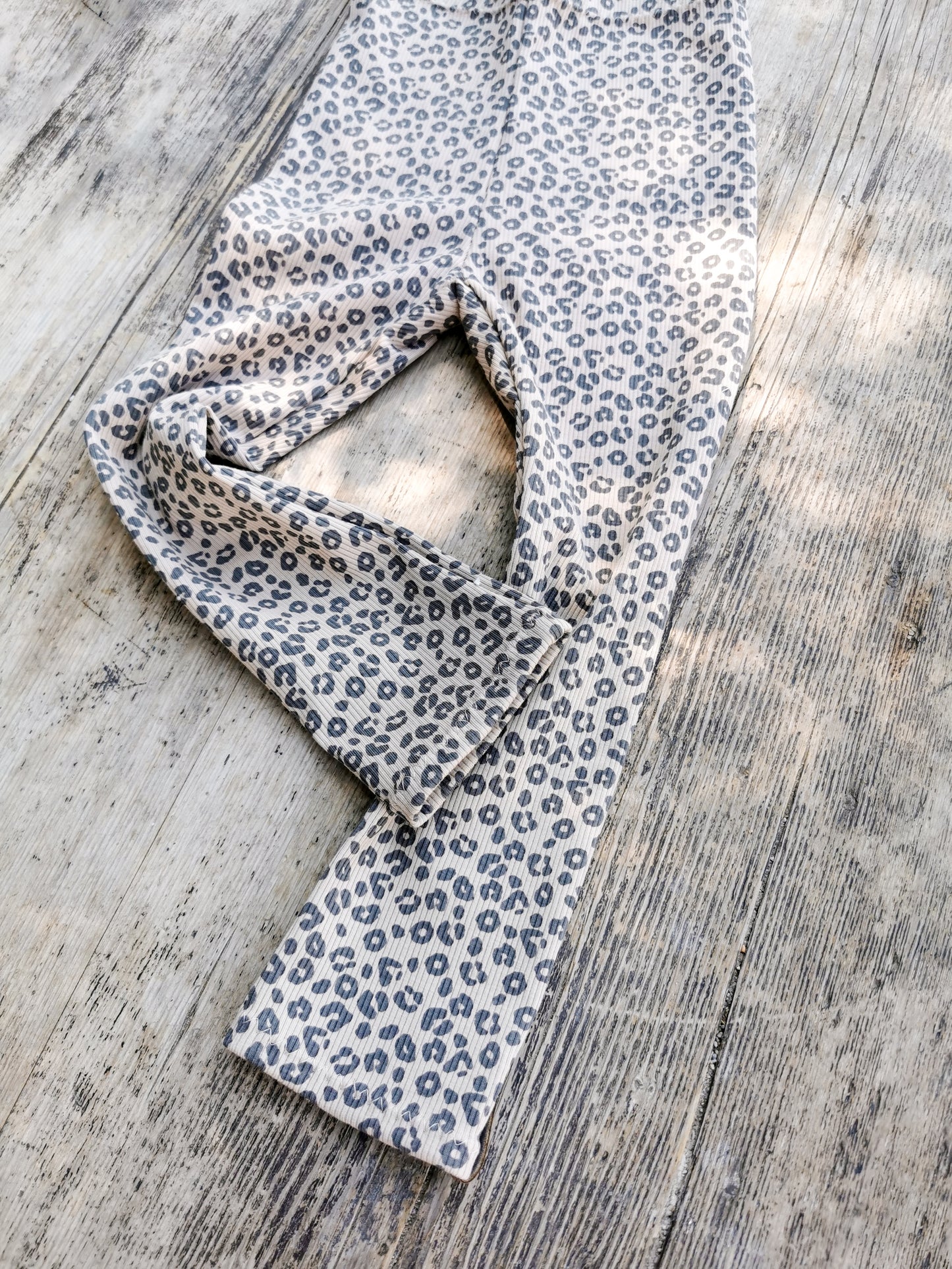 Leggings aus Rippstrick Jersey