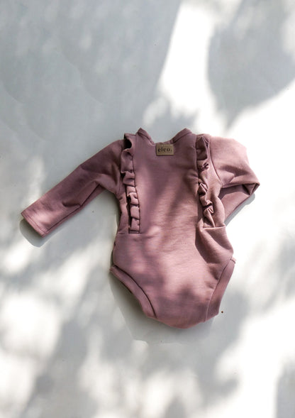 French Terry Ruffle Romper - Body