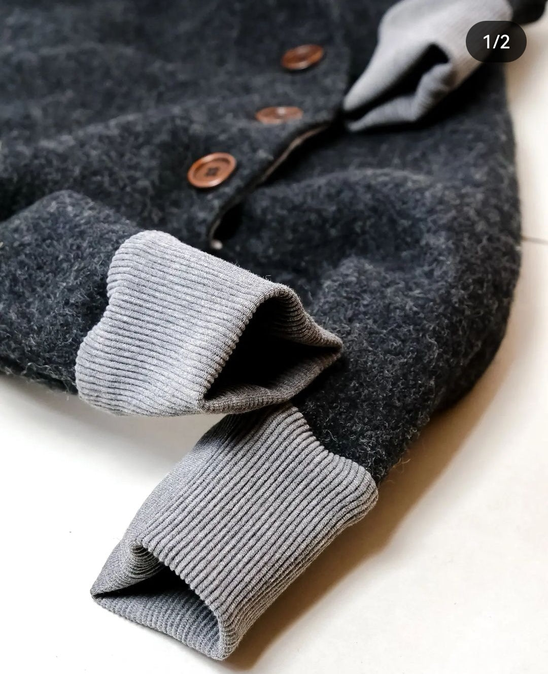 Wollwalkoverall gefüttert mit Bio Baumwollfleece