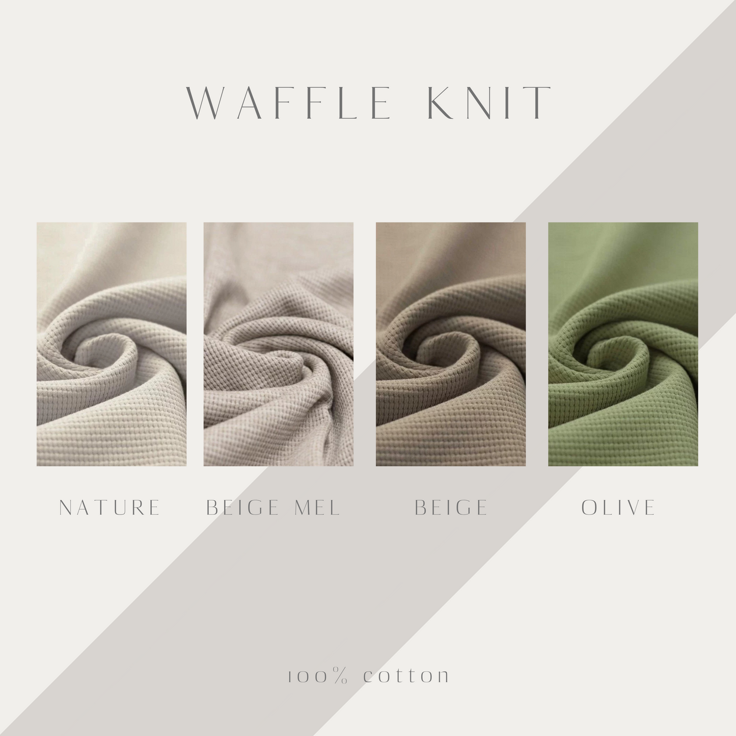 Waffle Knit Stirnband geknotet