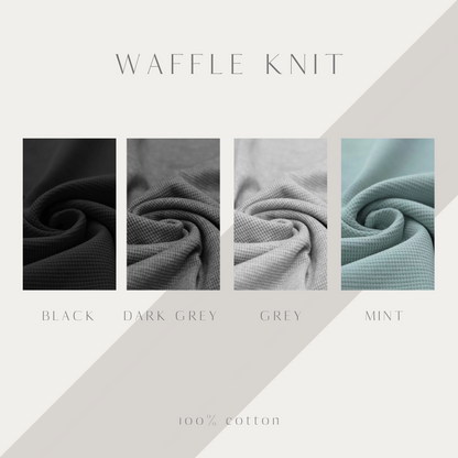 Waffle Knit Stirnband geknotet