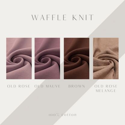 Waffle Knit Stirnband geknotet