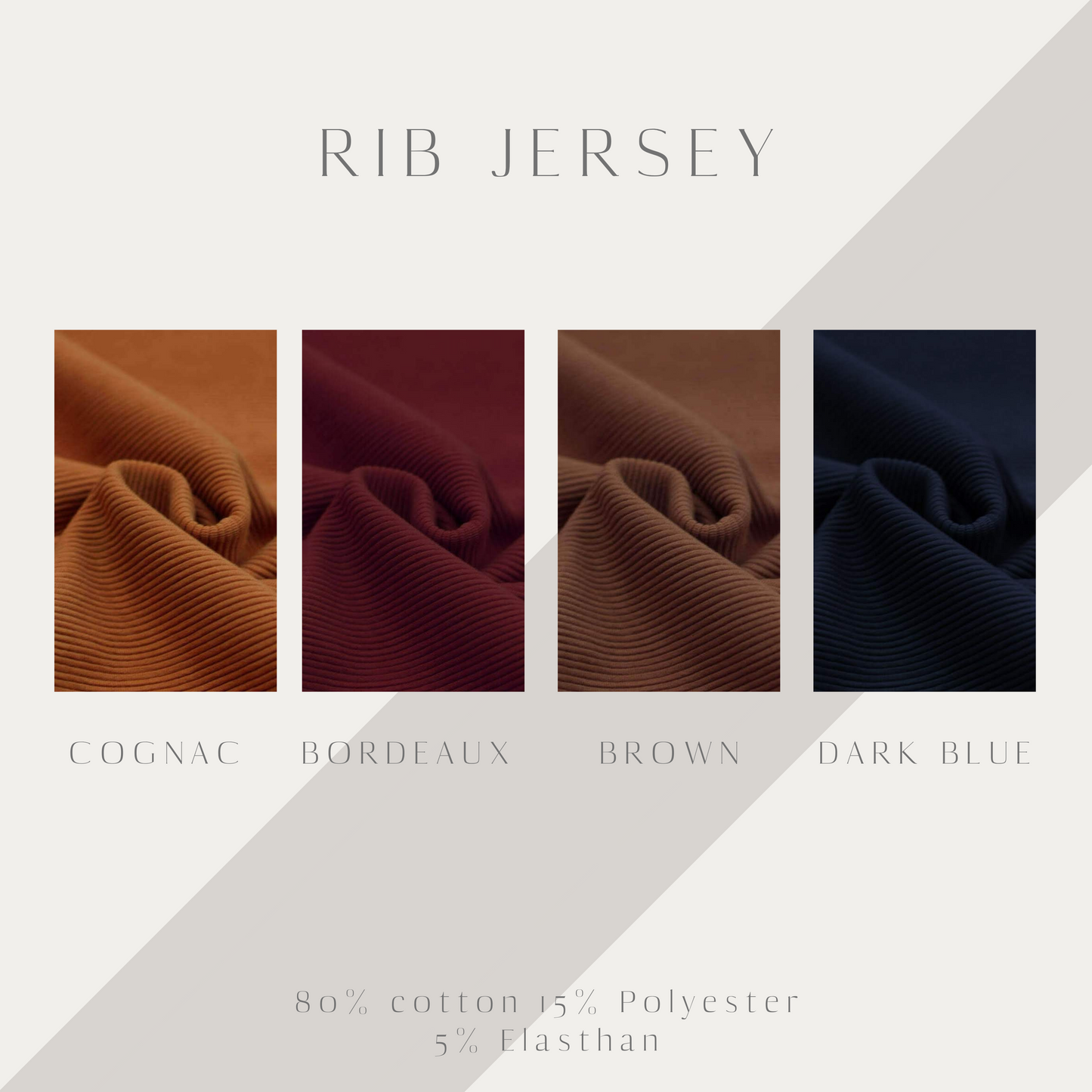 Rib Jersey Turbanmütze Tulip