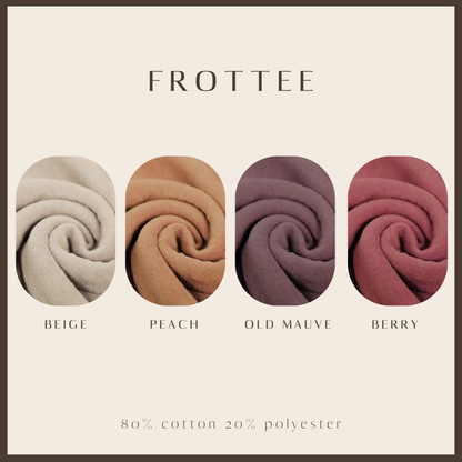 AMORE Basic Shirt aus Frottee two-tone