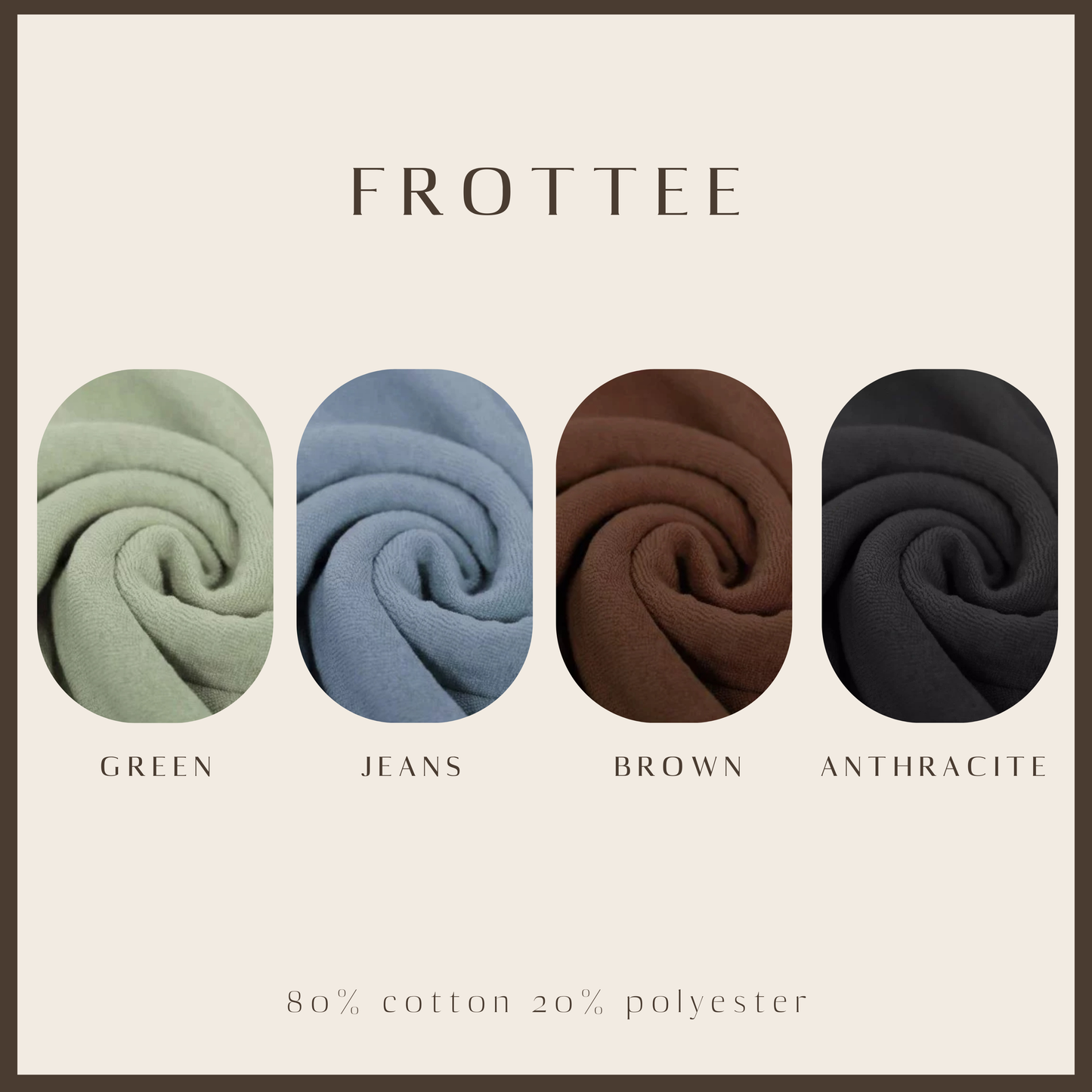 AMORE Basic Shirt aus Frottee two-tone