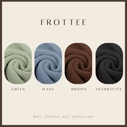 AMORE Basic Shirt aus Frottee two-tone