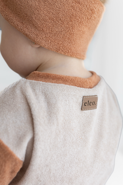 AMORE Basic Shirt aus Frottee two-tone