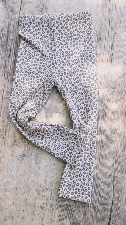 Leggings aus Rippstrick Jersey