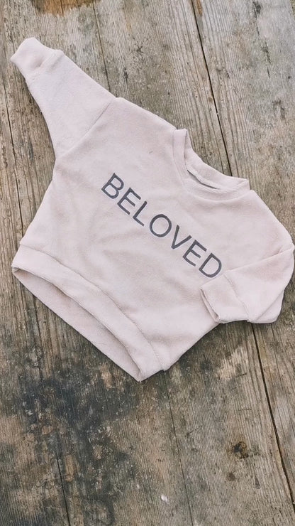 BELOVED Oversized Pullover aus Frottee