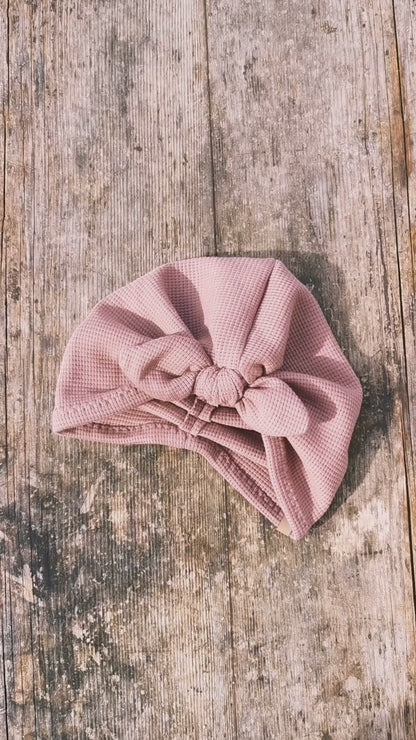 Waffle-Knit Turbanmütze Tulip