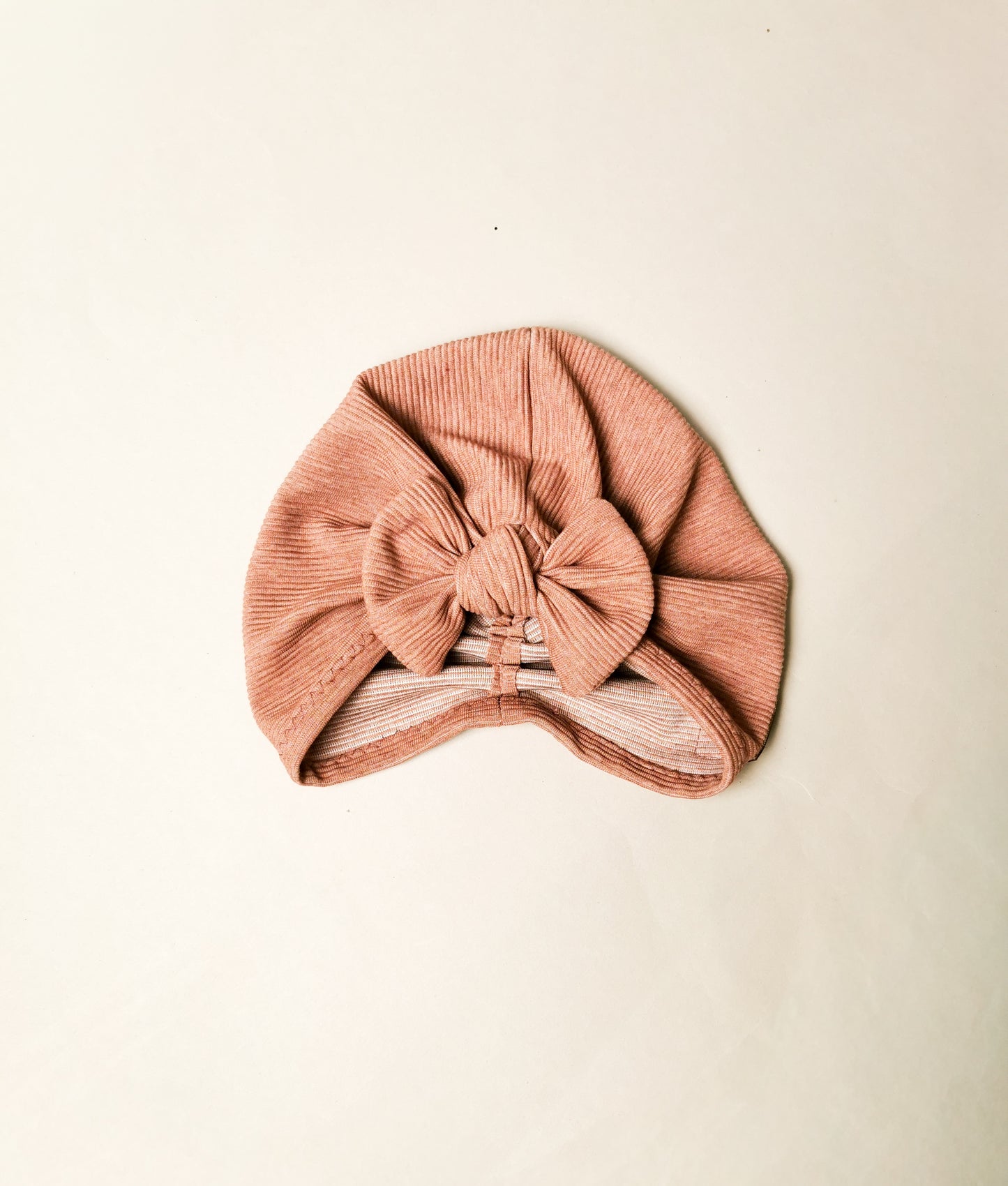 Rib-Jersey Turbanmütze Big Bow