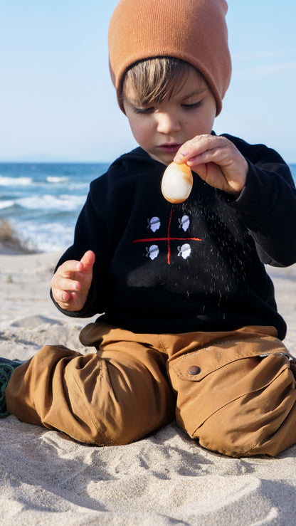 Bestickter Kinder Hoodie 4 Mori Sardegna, Sardinien