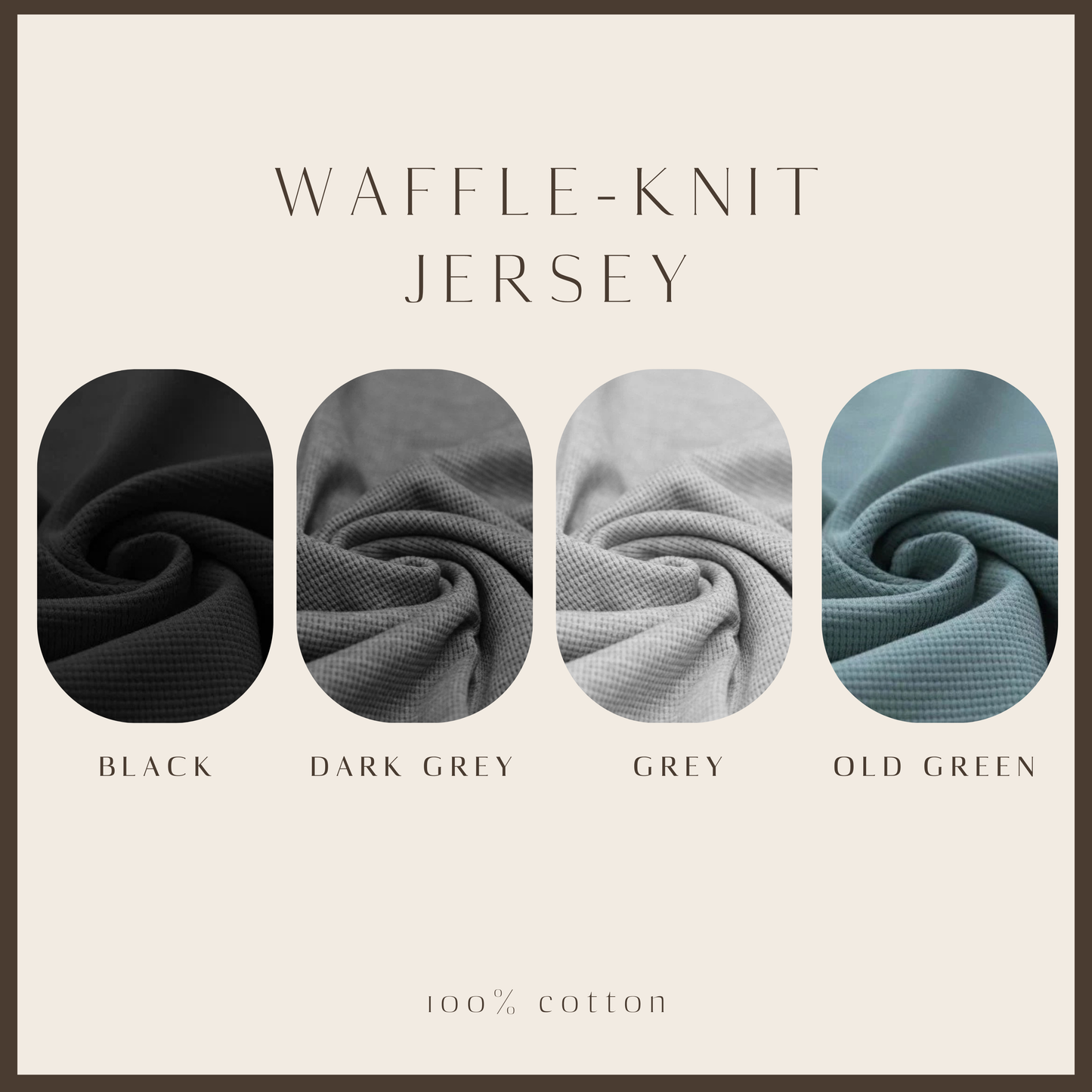 Waffle-Knit Turbanmütze Tulip mit Herz-Stickerei