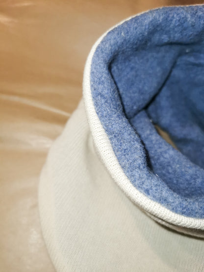 Feinstrick Dreiecks-Loopschal für Mama mit Bio-Baumwollfleece gefüttert