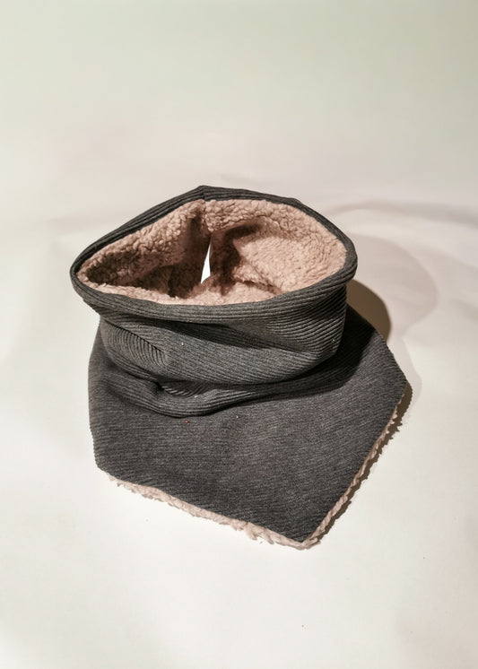 Rib-Jersey Dreiecks-Loopschal für Mama mit wählbarer Fütterung