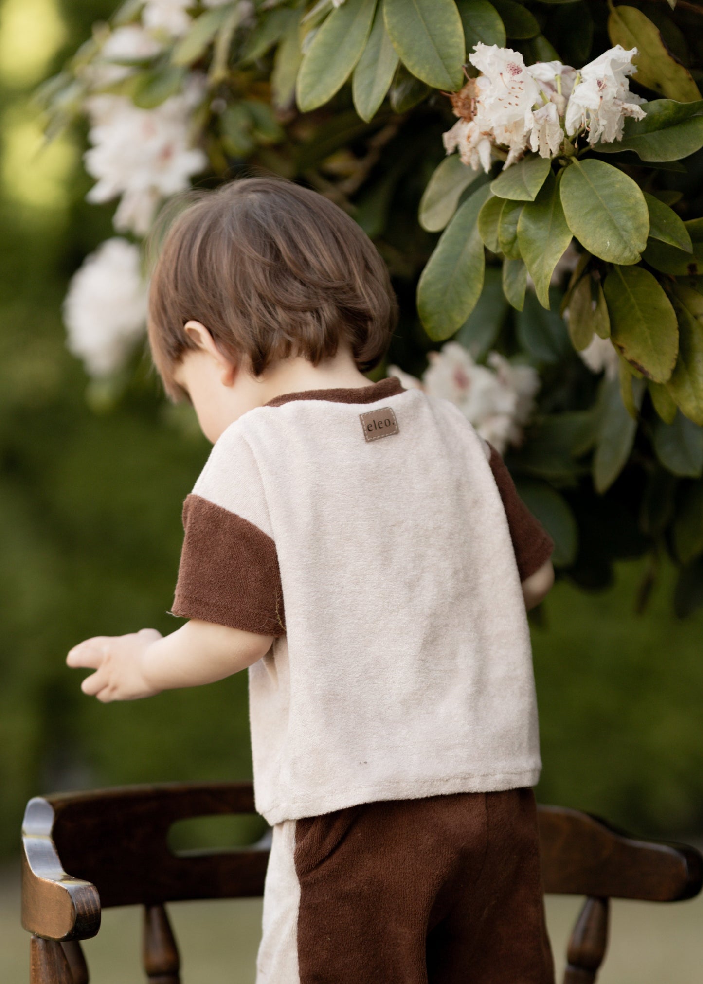 Basic Shirt Two-Tone aus Frottee "Color your life"