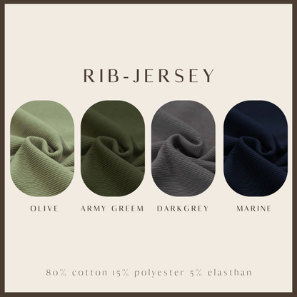 Rib-Jersey Dreiecks-Loopschal für Mama mit wählbarer Fütterung