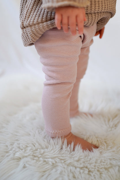 Leggings aus Waffle-Knit Jersey