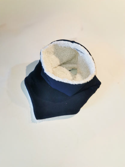 Rib-Jersey Dreiecks-Loopschal für Mama mit wählbarer Fütterung