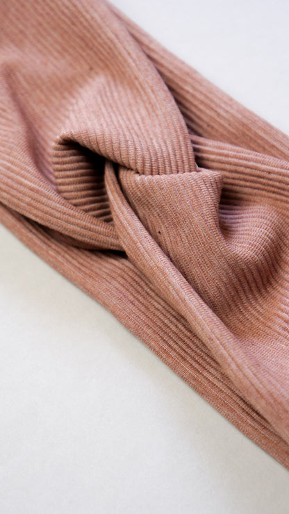 Twist Stirnband aus Rib-Jersey