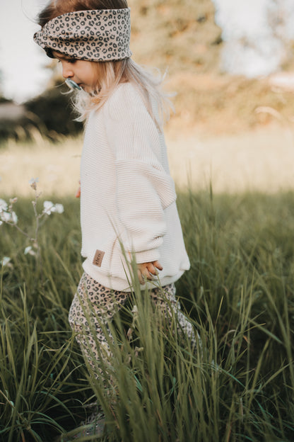 Oversized Pullover aus Wellenstrick