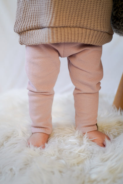 Leggings aus Waffle-Knit Jersey