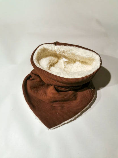 Rib-Jersey Dreiecks-Loopschal für Mama mit wählbarer Fütterung