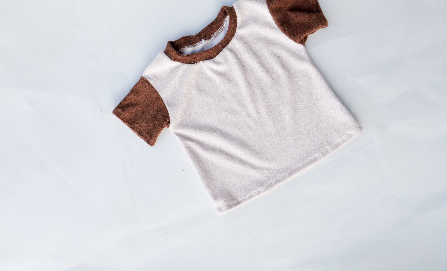 Basic Shirt Two-Tone aus Frottee "Color your life"