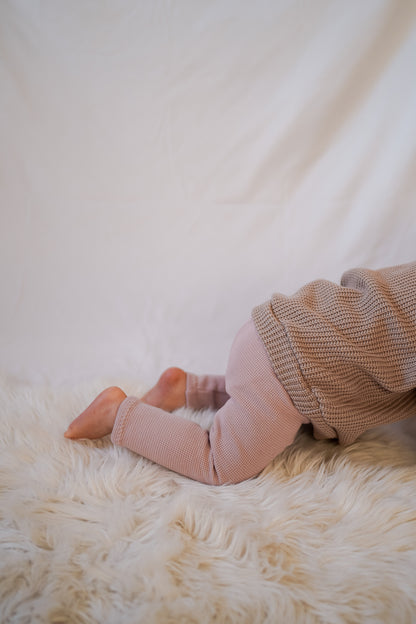 Leggings aus Waffle-Knit Jersey