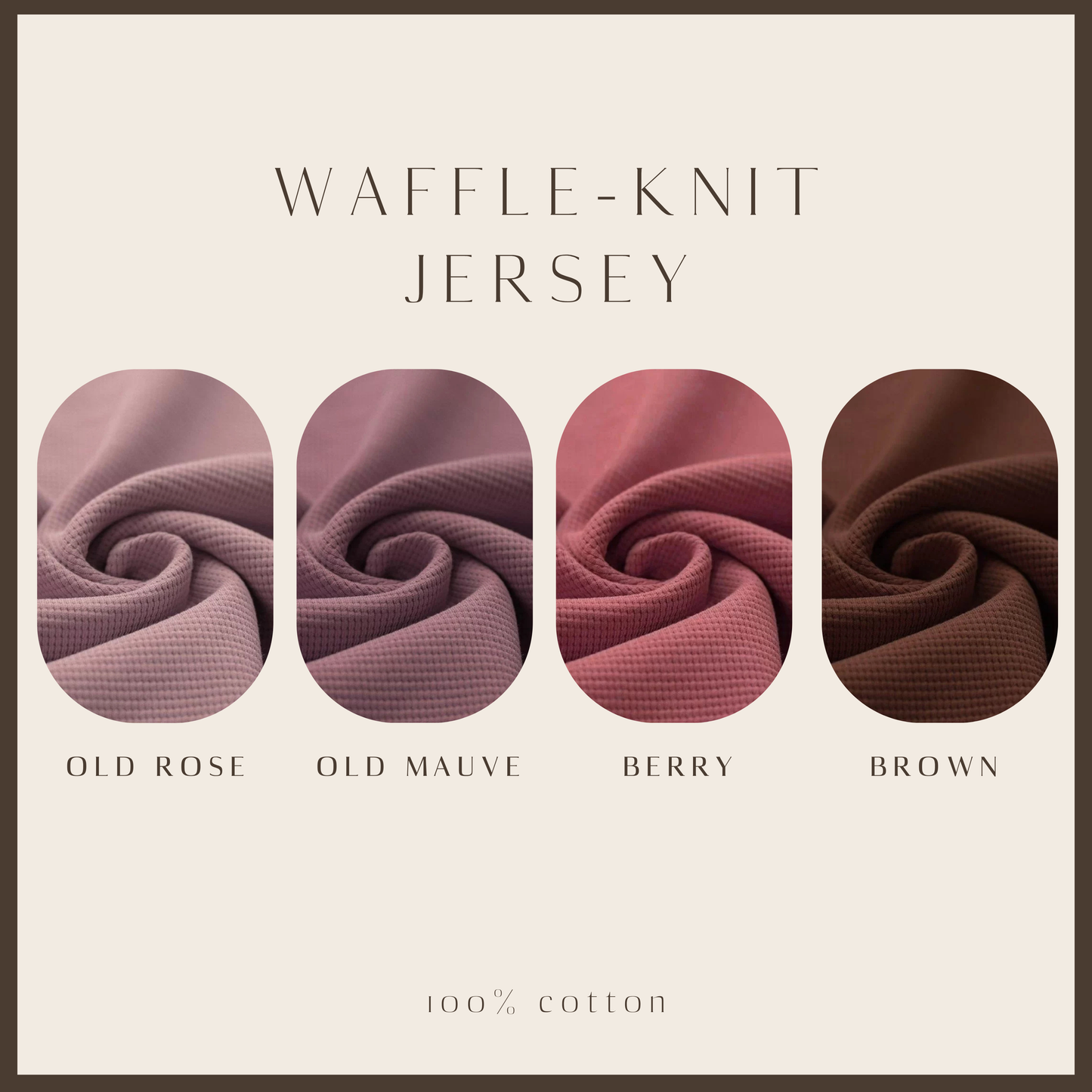 Waffle-Knit Turbanmütze Tulip mit Herz-Stickerei