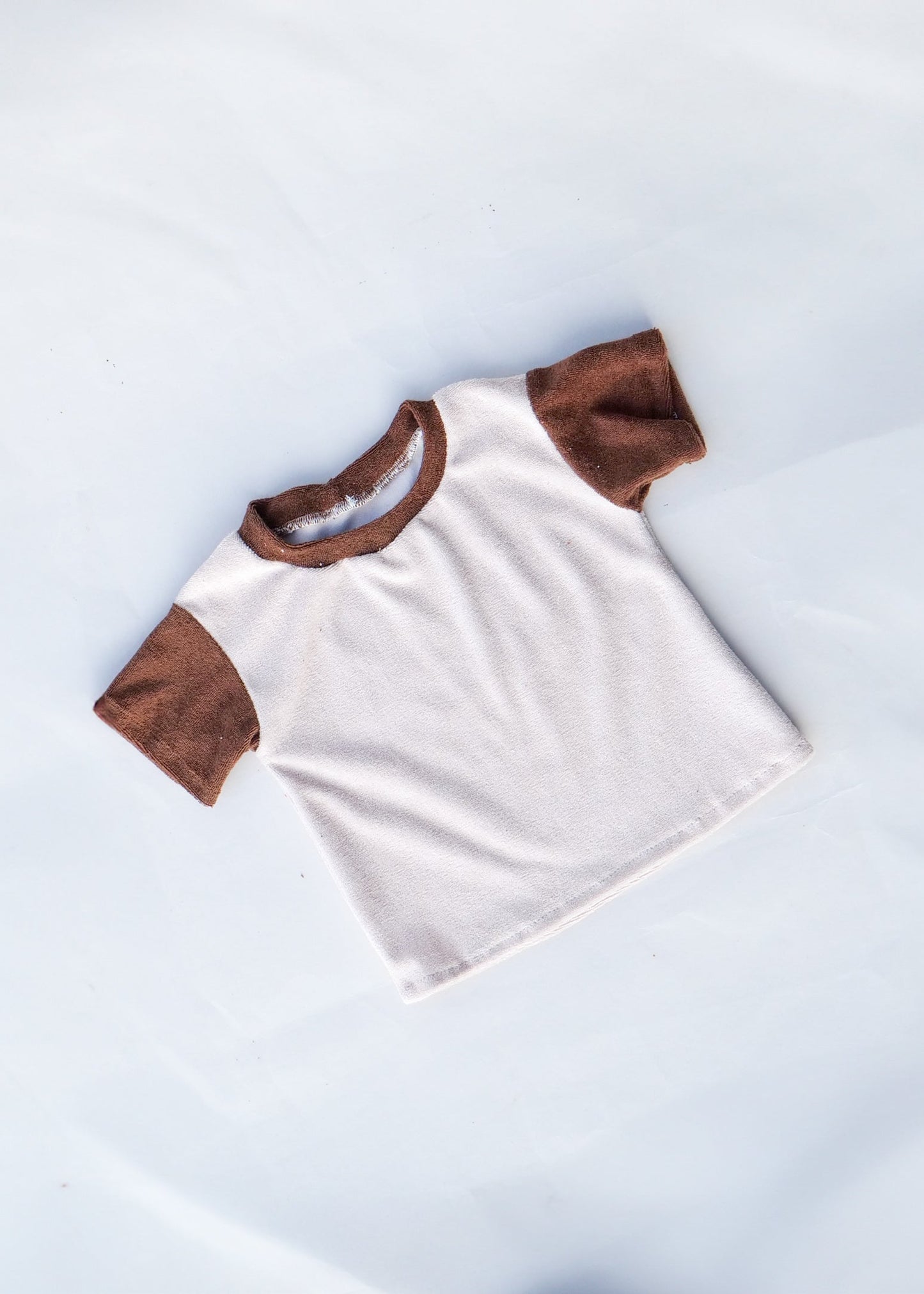Basic Shirt Two-Tone aus Frottee "Color your life"