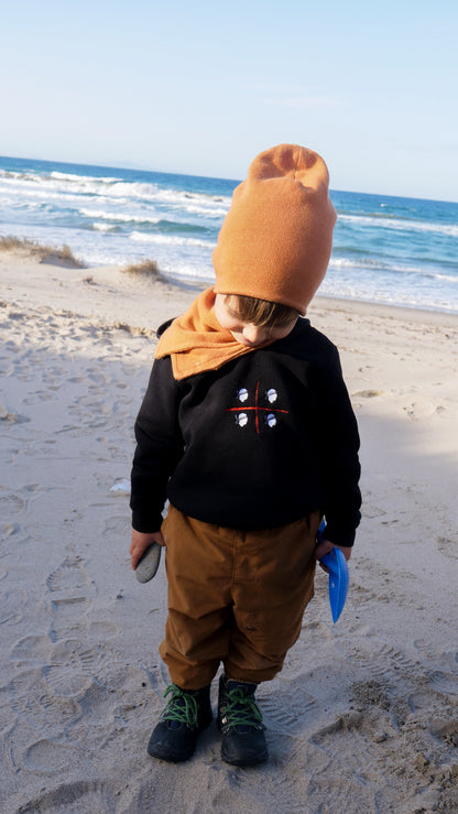 Bestickter Kinder Hoodie 4 Mori Sardegna, Sardinien