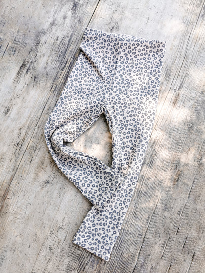 Leggings aus Rippstrick Jersey