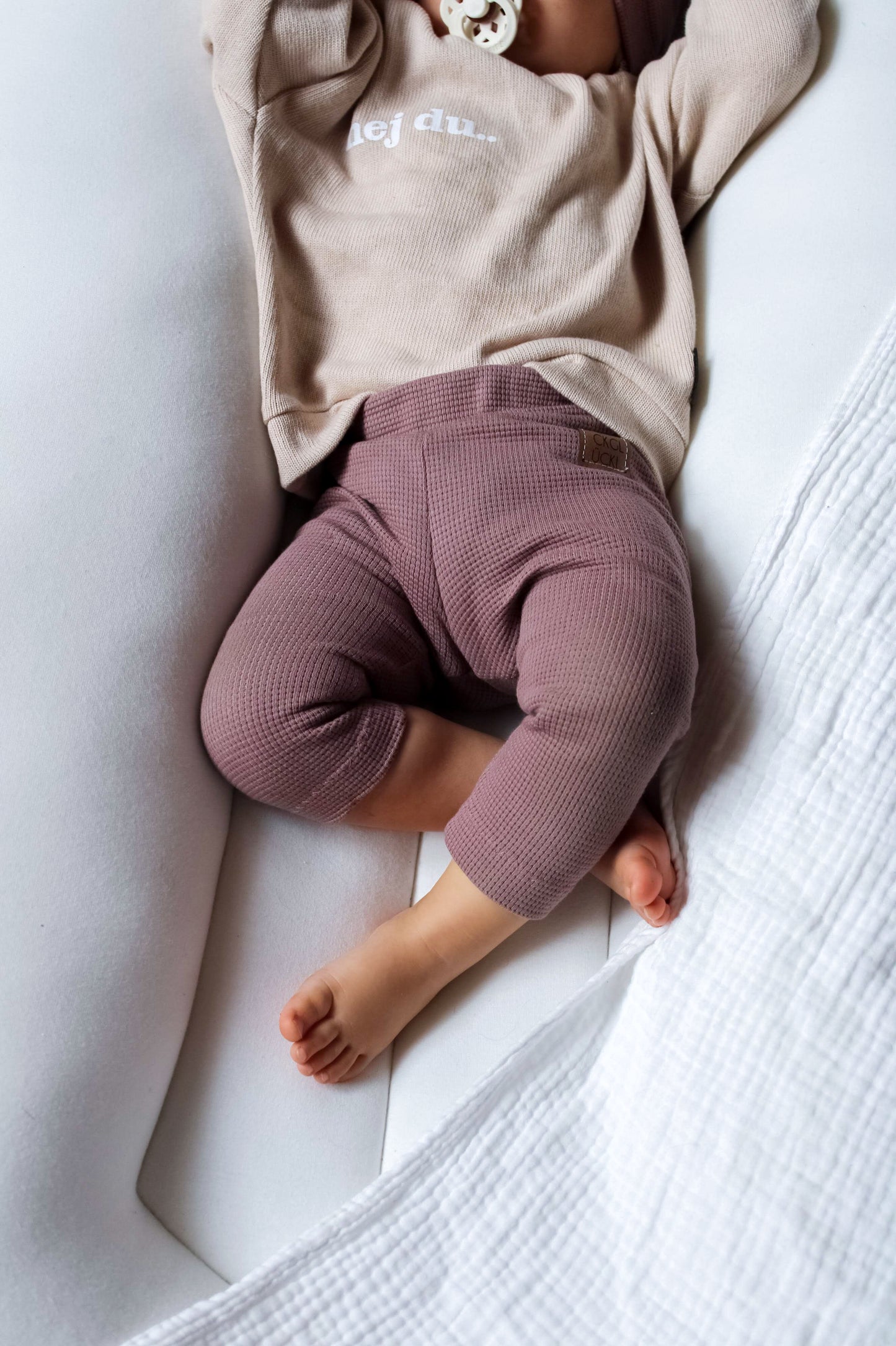 Capri Leggings aus Waffle-Knit Jersey