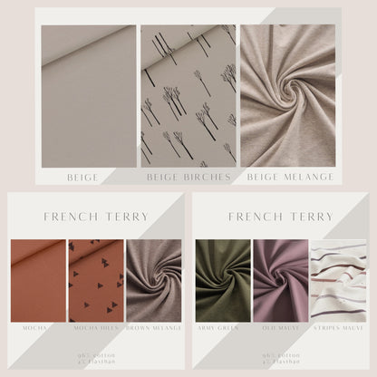 Wollwalk Zwergenmütze gefüttert mit French Terry